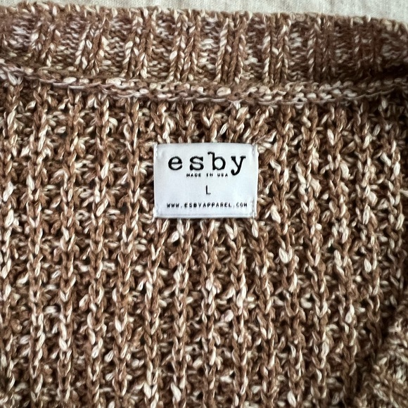 esby apparel Ashley Cardigan in Caramel Size Large - Picture 3 of 13